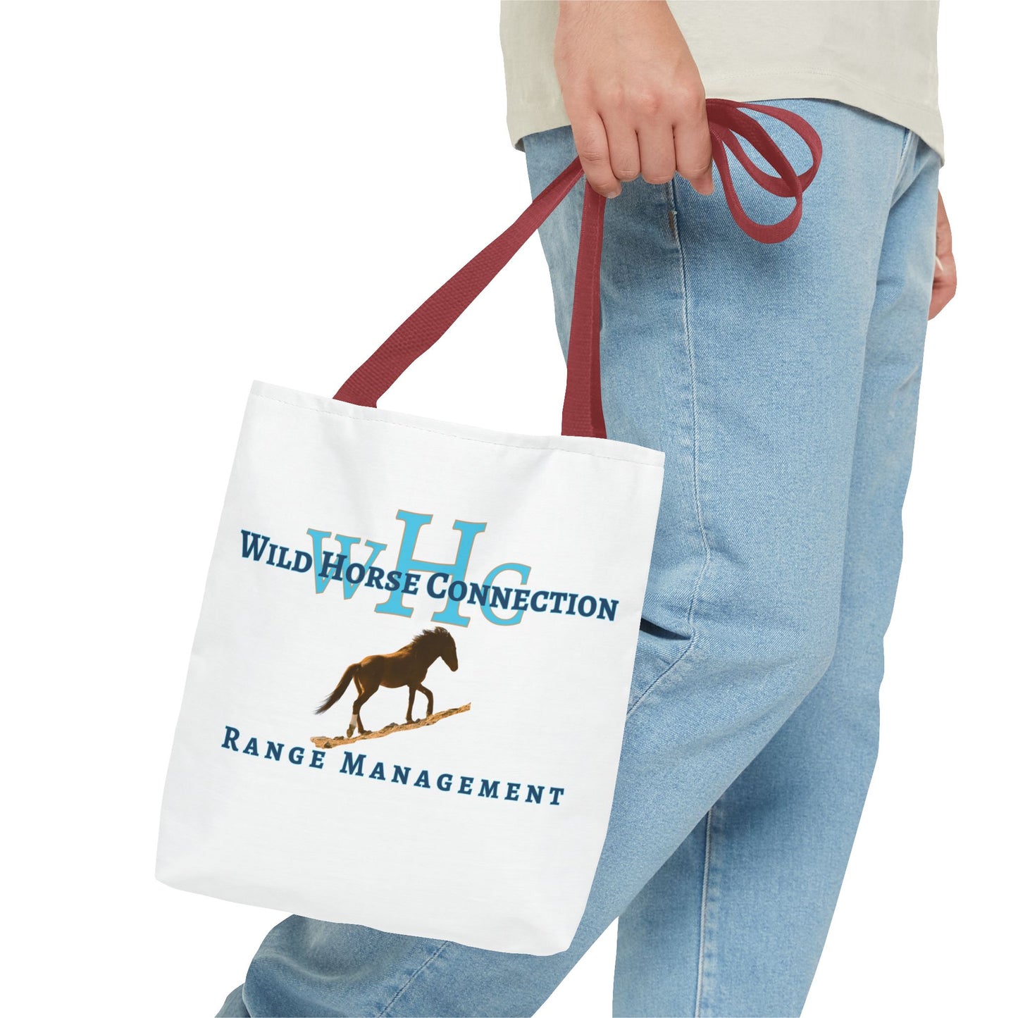 Wild Horse Connection Tote Bag, Equine Lover's Gift, Stylish Eco-Friendly Shopping Bag, Horse-Themed Accessories, Animal Advocate Tote