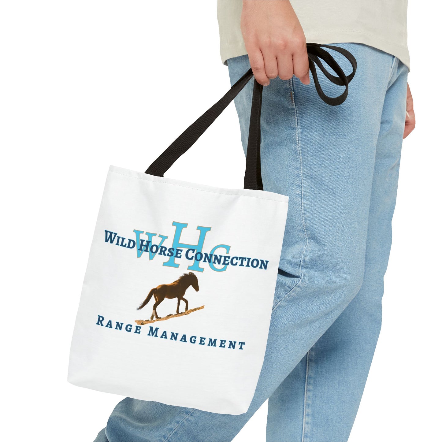 Wild Horse Connection Tote Bag, Equine Lover's Gift, Stylish Eco-Friendly Shopping Bag, Horse-Themed Accessories, Animal Advocate Tote