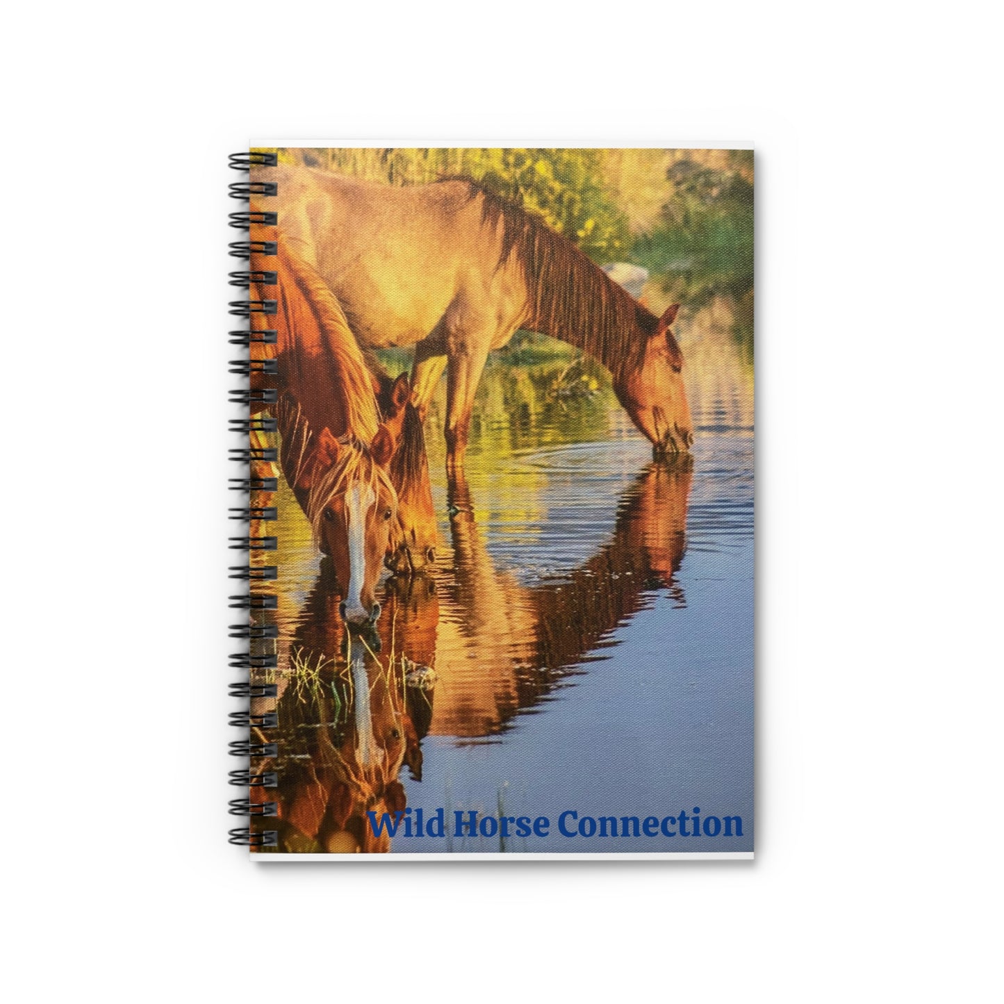 Wild Horse Connection Spiral Notebook - Perfect for Horse Lovers, Journaling, School, Gift for Writers, Nature Enthusiasts, Artists