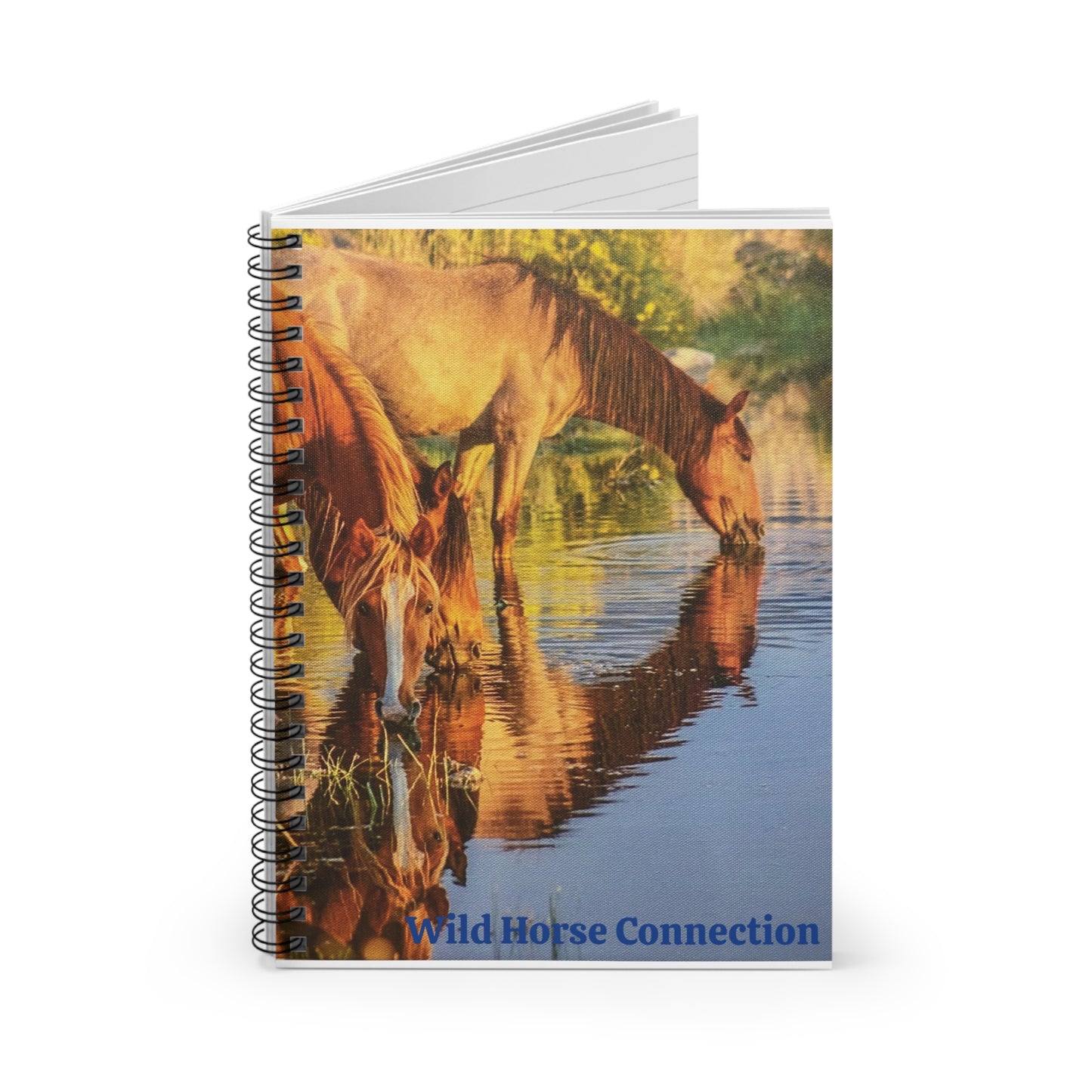 Wild Horse Connection Spiral Notebook - Perfect for Horse Lovers, Journaling, School, Gift for Writers, Nature Enthusiasts, Artists